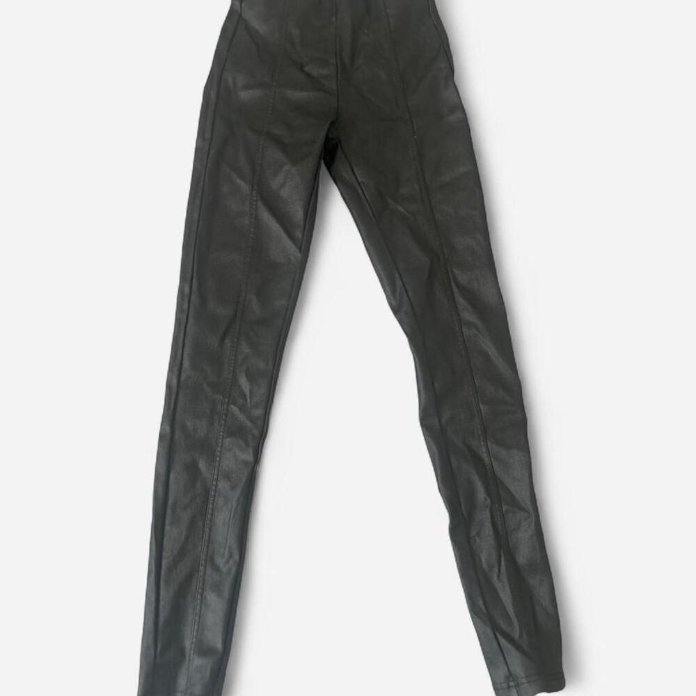 Black Faux Leather Leggings